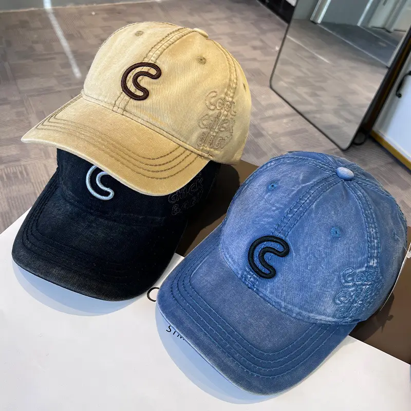 2025 Korean Style Embroidered Letter C Cap for Women - Image 10