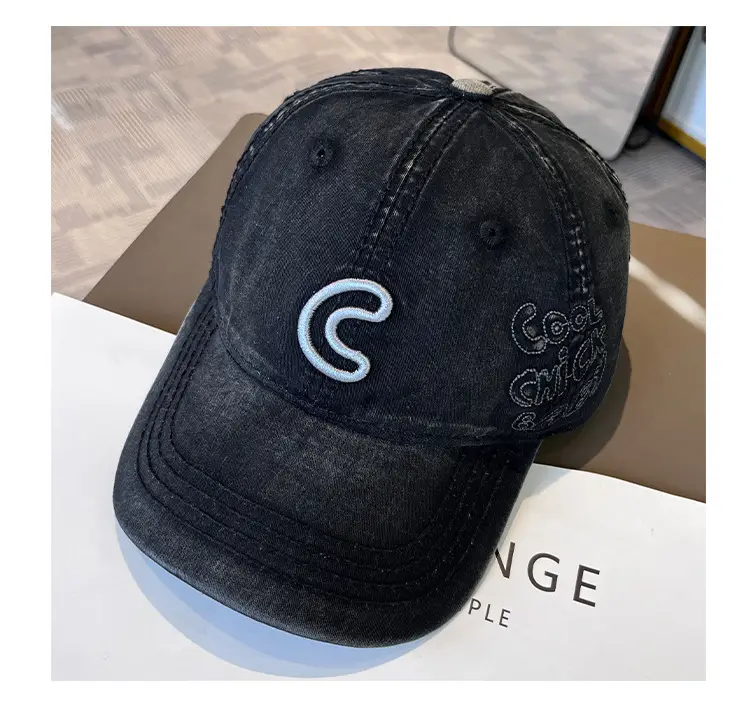 2025 Korean Style Embroidered Letter C Cap for Women — feature 11