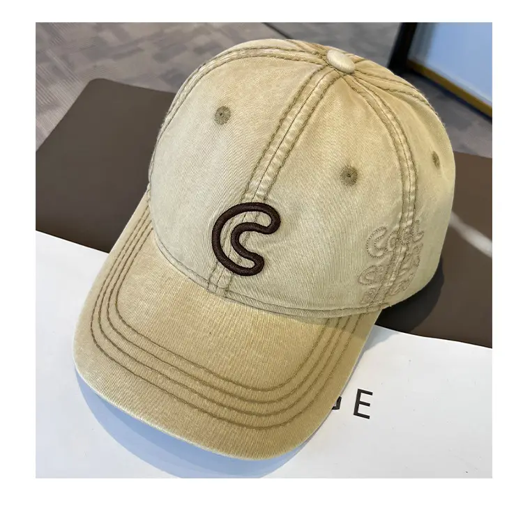 2025 Korean Style Embroidered Letter C Cap for Women — feature 12