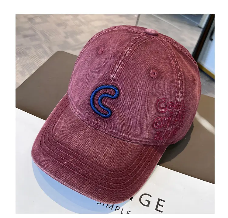 2025 Korean Style Embroidered Letter C Cap for Women — feature 14