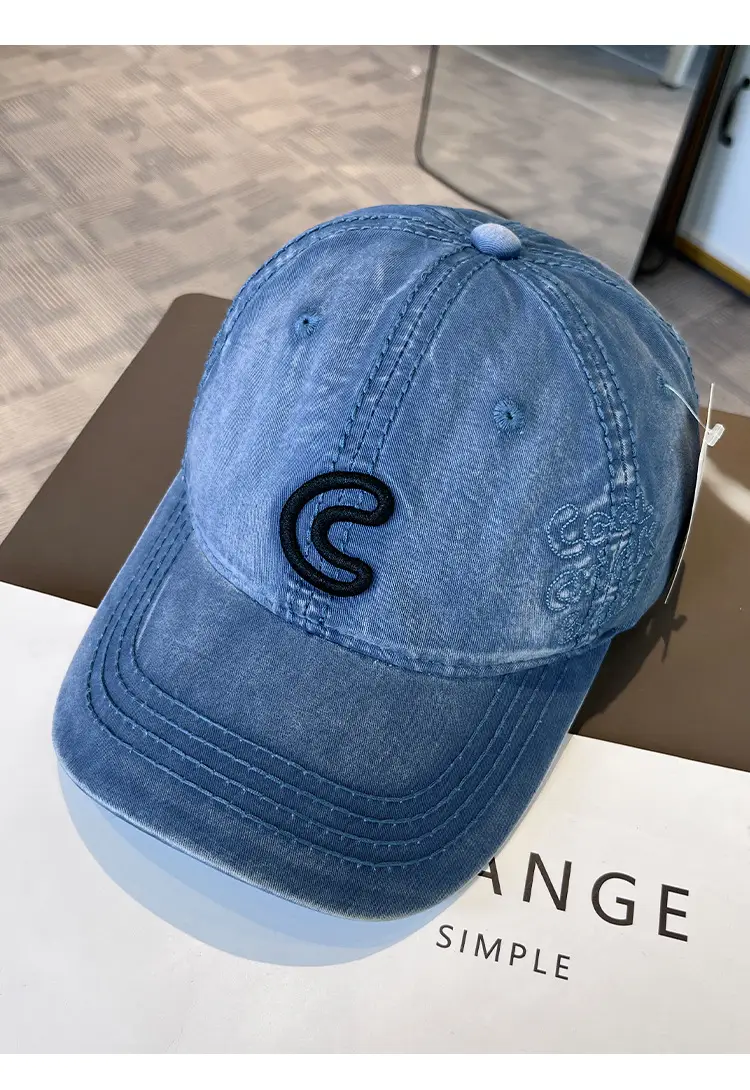 2025 Korean Style Embroidered Letter C Cap for Women — feature 5