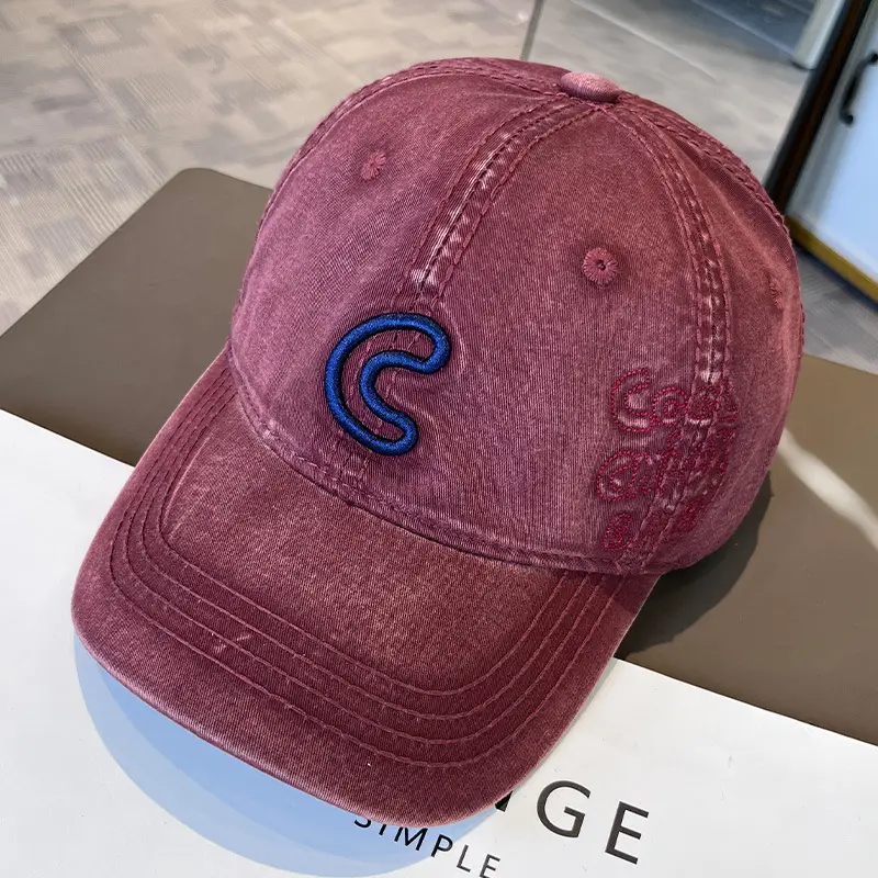 2025 Korean Style Embroidered Letter C Cap for Women - Image 4