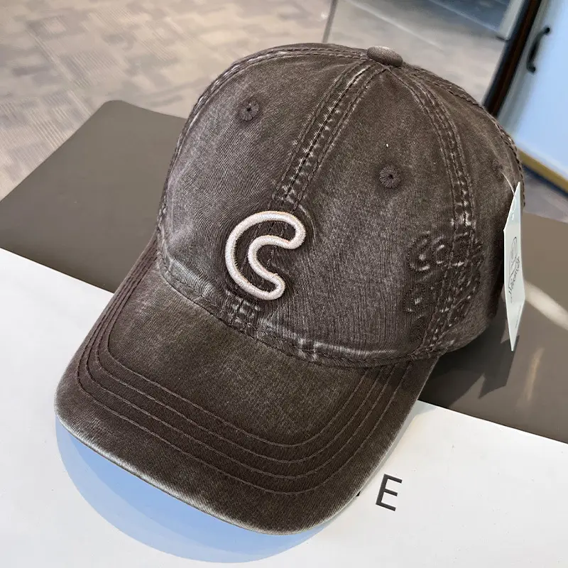 2025 Korean Style Embroidered Letter C Cap for Women - Image 5