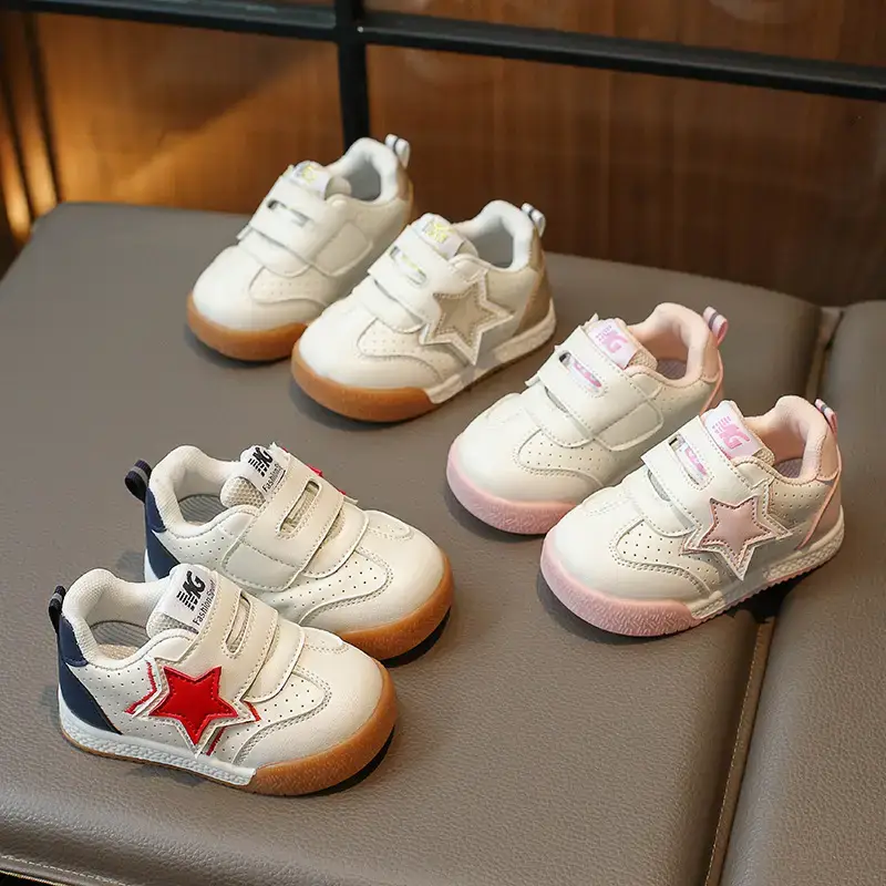 Baby Star Sneakers Soft Pink Toddler Shoes - Image 4