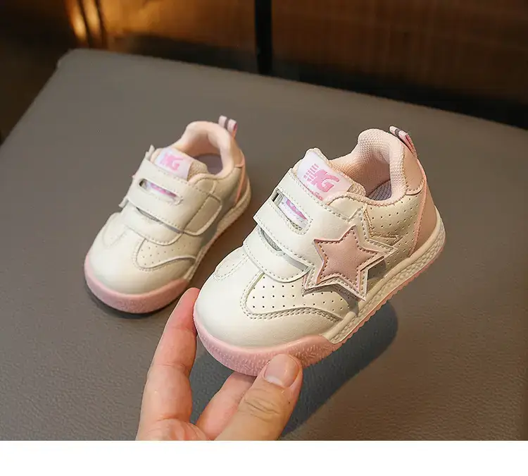 Baby Star Sneakers Soft Pink Toddler Shoes — feature 10