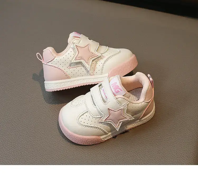Baby Star Sneakers Soft Pink Toddler Shoes — feature 12