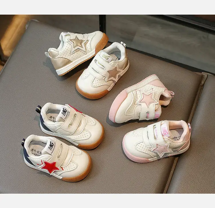 Baby Star Sneakers Soft Pink Toddler Shoes — feature 6