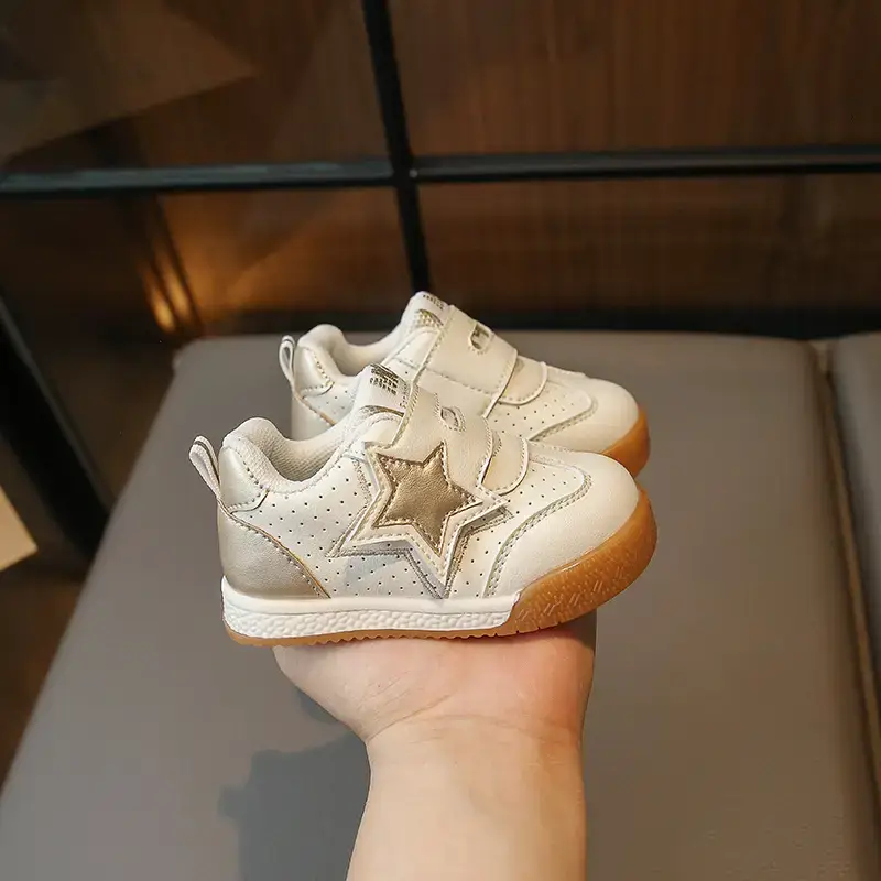 Baby Star Sneakers Soft Pink Toddler Shoes - Image 2