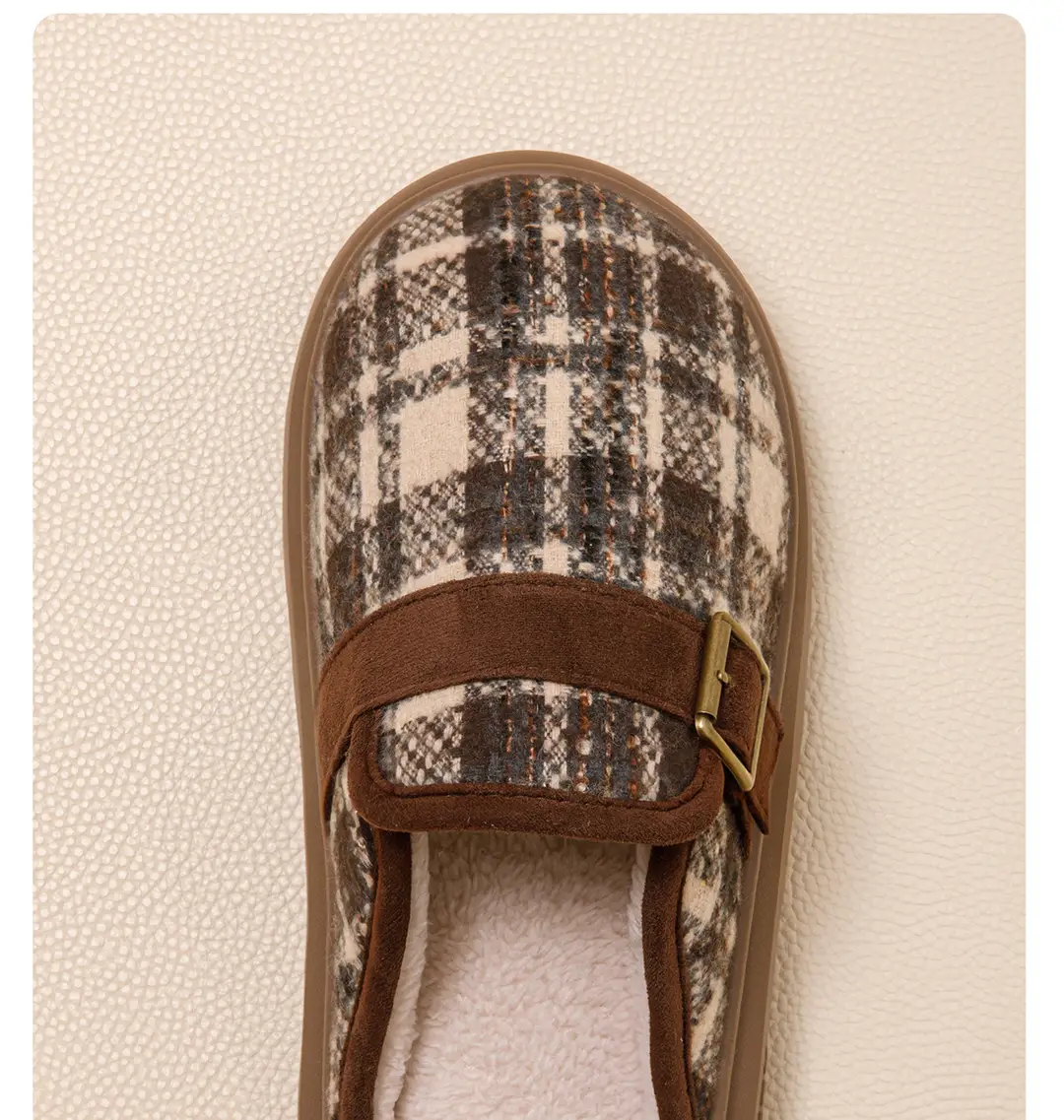 2026 New Cotton Slippers for Women, Autumn and Winter Indoor Home Warm Plush Comfortable Non-Slip Thick-Soled Silent Cotton Slippers for Men — feature 6