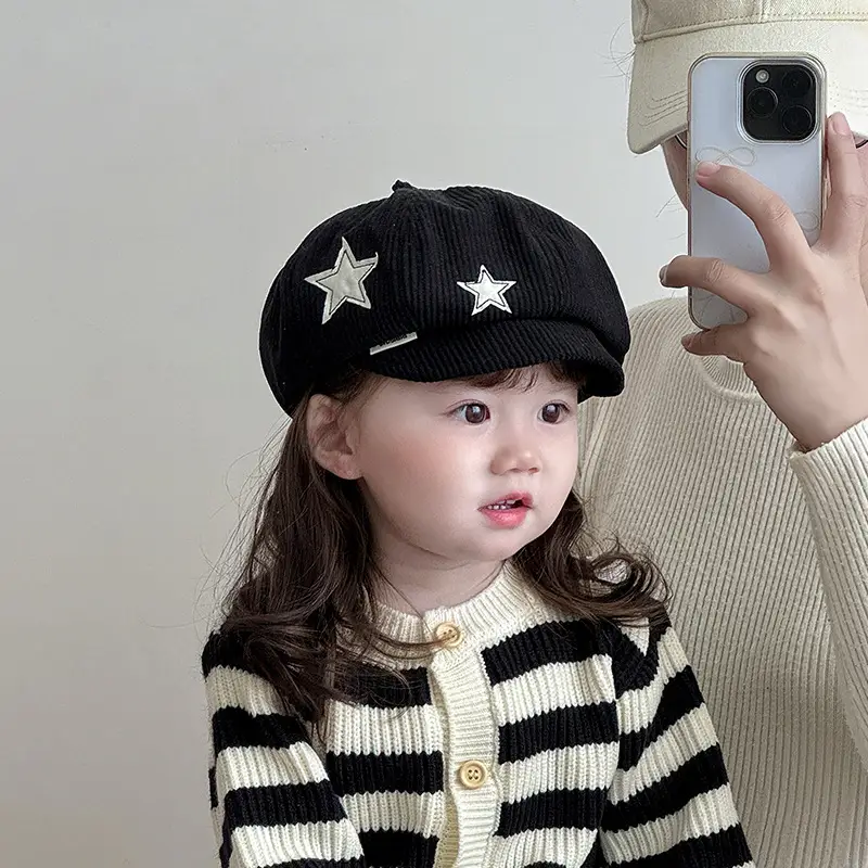 Kids Star Cap Korean Style Warm Cotton Hat — feature 2