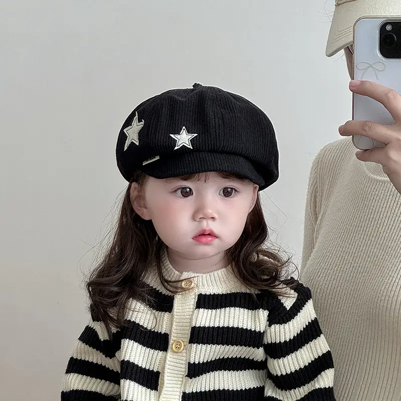 Kids Star Cap Korean Style Warm Cotton Hat — feature 3