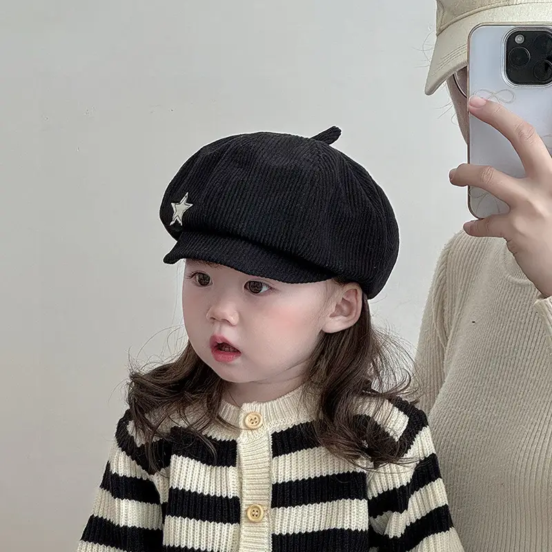 Kids Star Cap Korean Style Warm Cotton Hat — feature 6