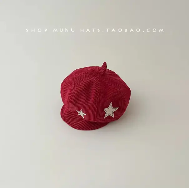 Kids Star Cap Korean Style Warm Cotton Hat - Image 5