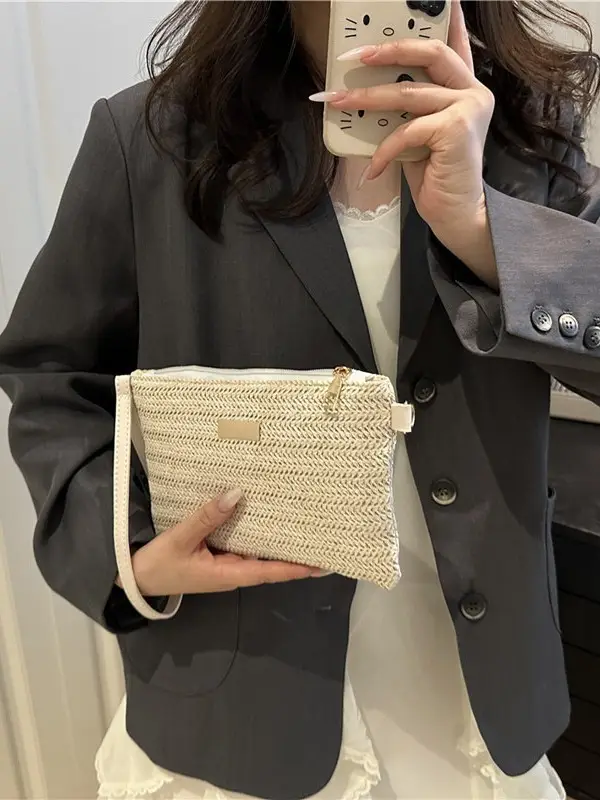 Cross-Border Straw Woven Women's Bag 2025