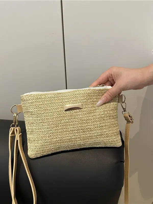 Cross-Border Straw Woven Women's Bag 2025