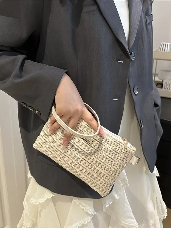Cross-Border Straw Woven Women's Bag 2025