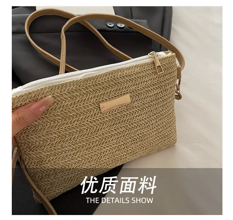 Cross-Border Straw Woven Women's Bag 2025 — feature 6