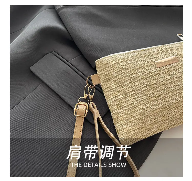 Cross-Border Straw Woven Women's Bag 2025 — feature 7
