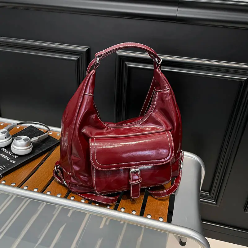 Retro Black Women's Shoulder Bag 2025 Autumn - Image 8