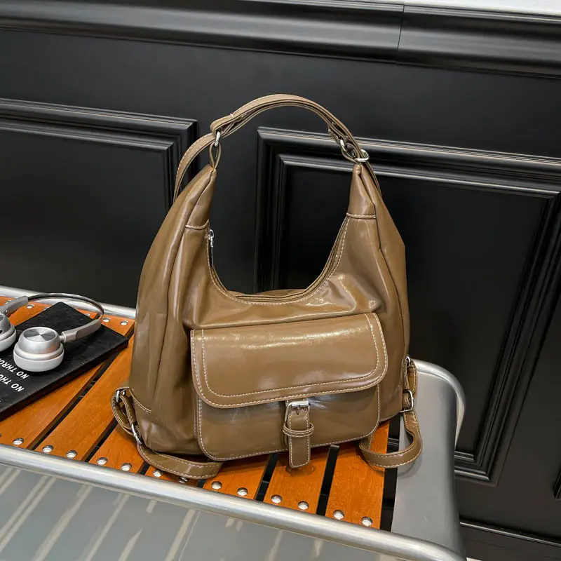 Retro Black Women's Shoulder Bag 2025 Autumn - Image 9