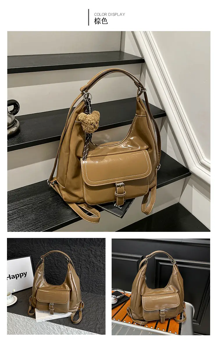 Retro Black Women's Shoulder Bag 2025 Autumn — feature 14