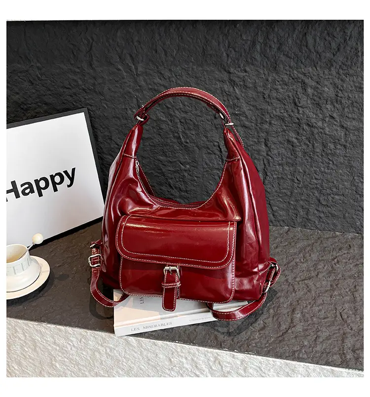 Retro Black Women's Shoulder Bag 2025 Autumn — feature 22