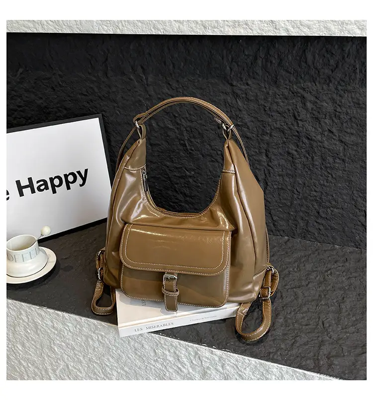 Retro Black Women's Shoulder Bag 2025 Autumn — feature 23