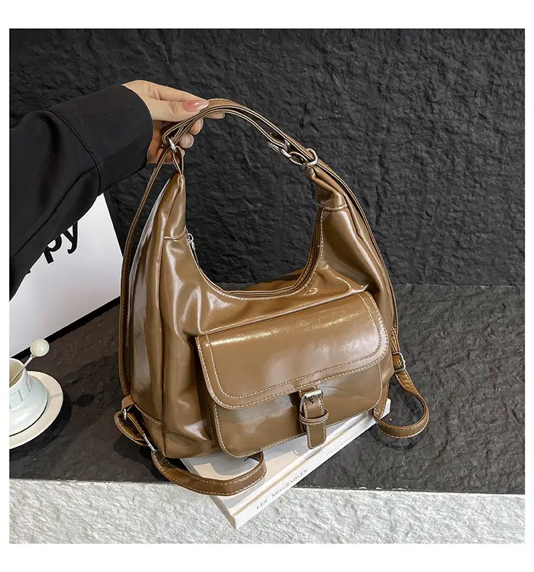 Retro Black Women's Shoulder Bag 2025 Autumn — feature 24