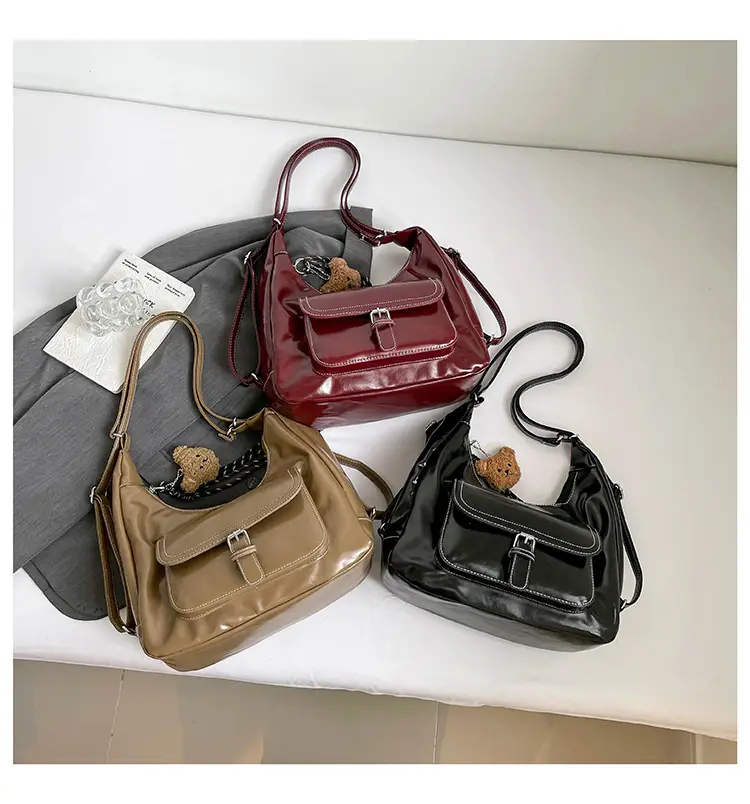 Retro Black Women's Shoulder Bag 2025 Autumn — feature 26