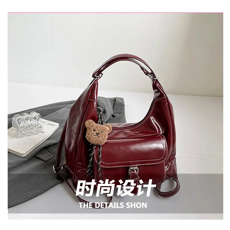 Retro Black Women's Shoulder Bag 2025 Autumn — feature 5
