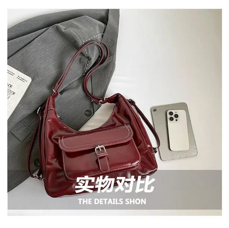 Retro Black Women's Shoulder Bag 2025 Autumn — feature 8