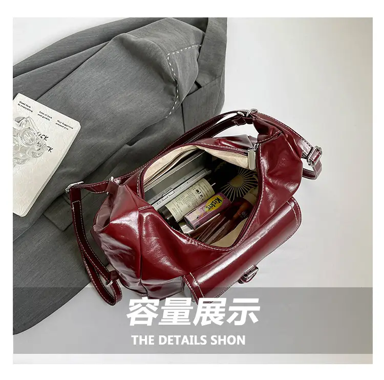 Retro Black Women's Shoulder Bag 2025 Autumn — feature 9