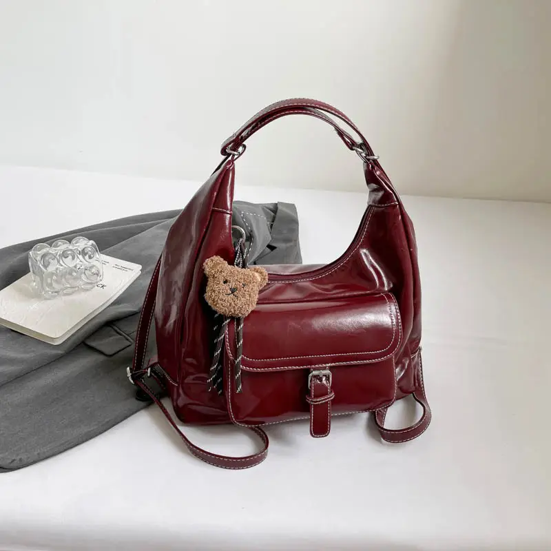 Retro Black Women's Shoulder Bag 2025 Autumn - Image 6