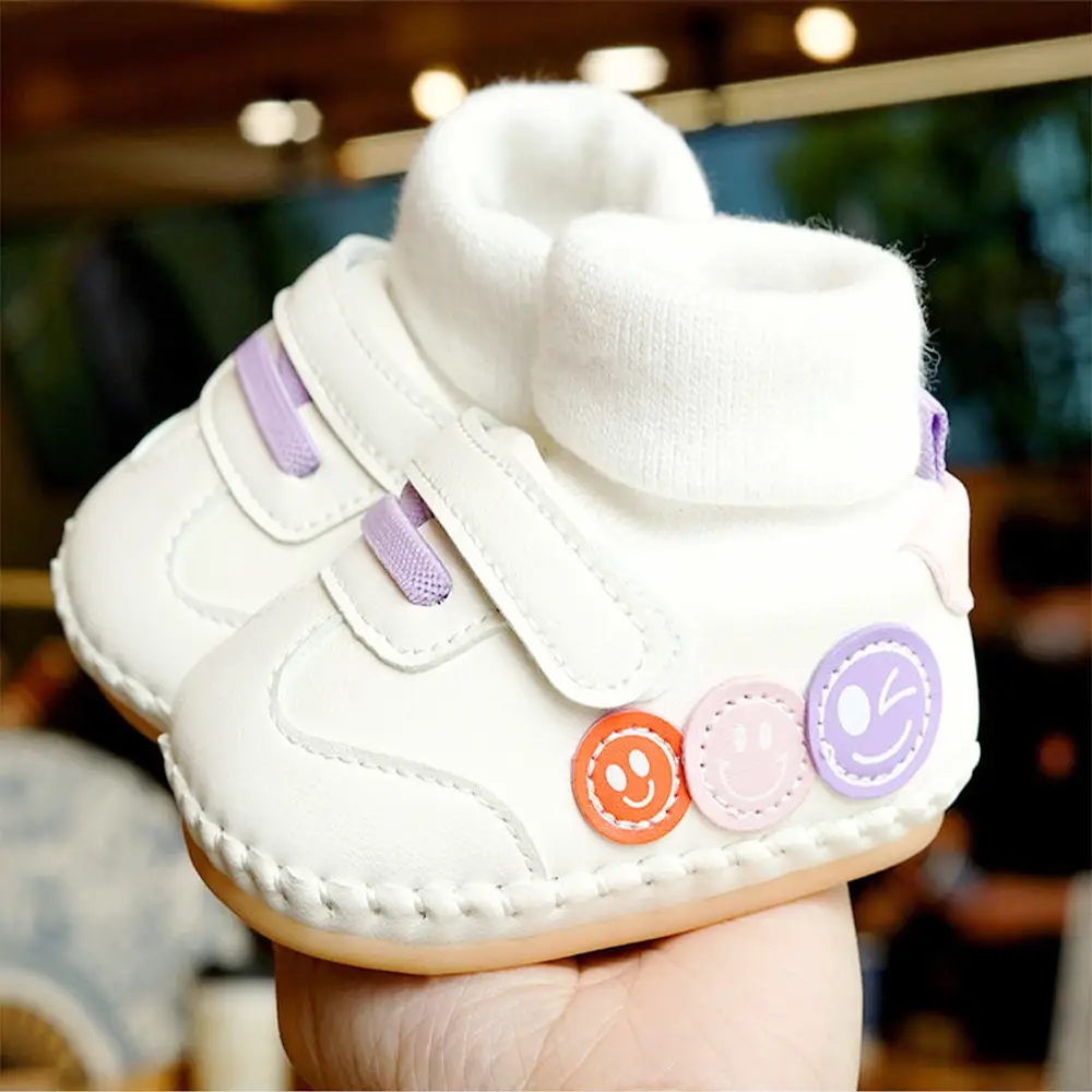 White Soft Sole Baby Shoes 0-1Yr Non-Slip
