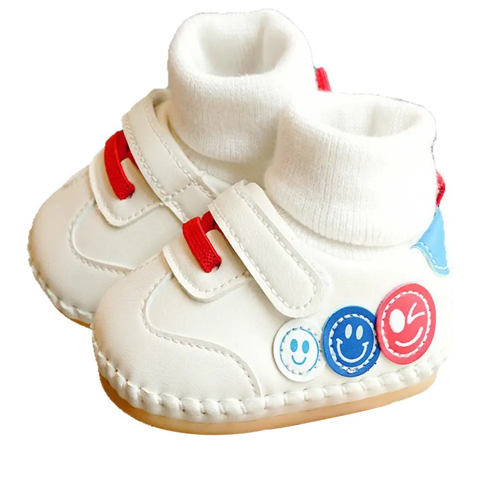 White Soft Sole Baby Shoes 0-1Yr Non-Slip