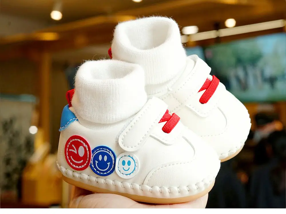 White Soft Sole Baby Shoes 0-1Yr Non-Slip — feature 3