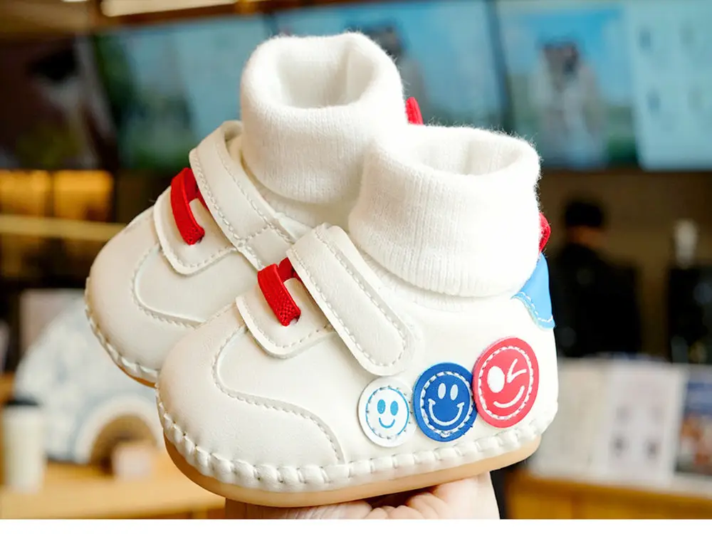 White Soft Sole Baby Shoes 0-1Yr Non-Slip — feature 4