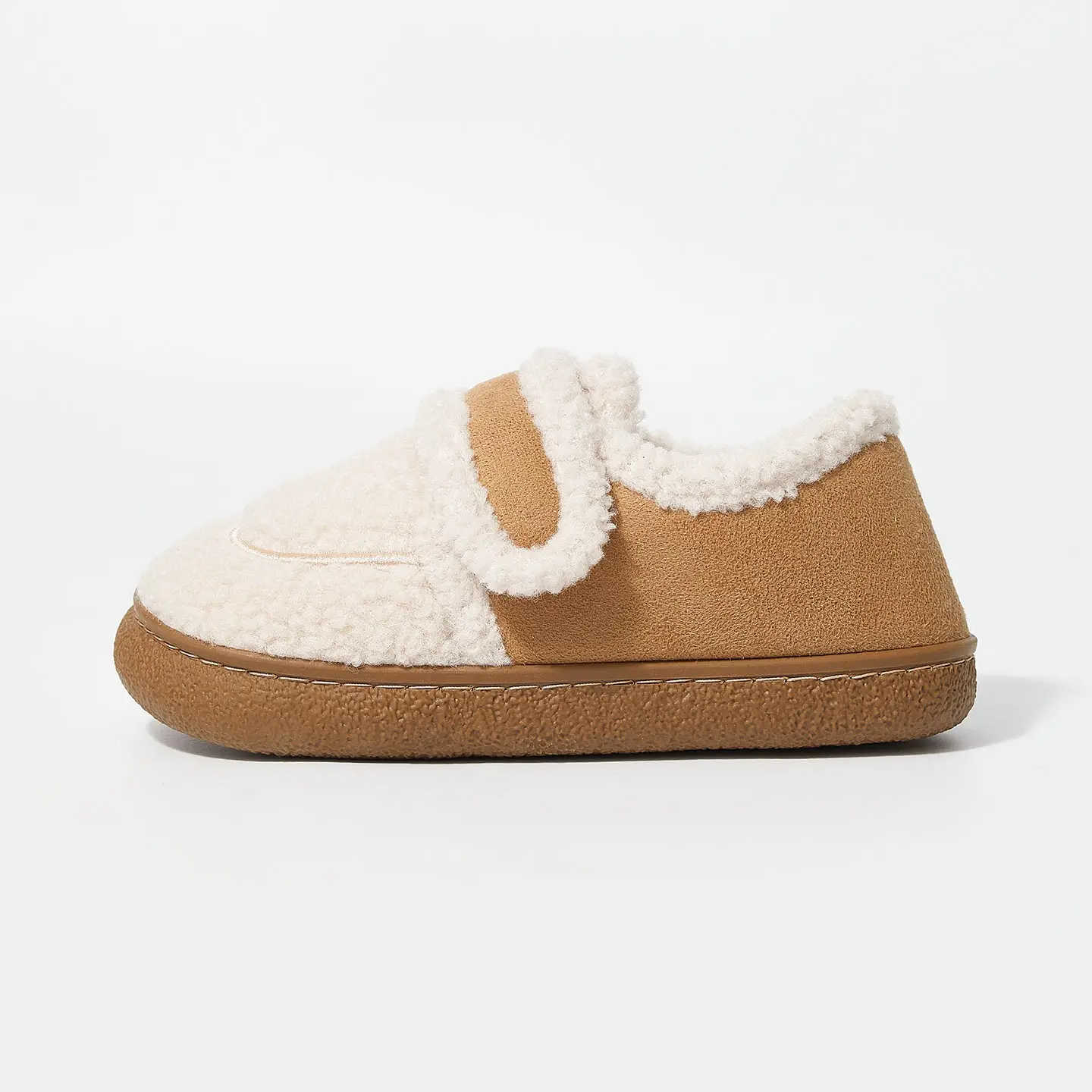 Girls Warm Cotton Loafers with Velcro Closure - Image 8