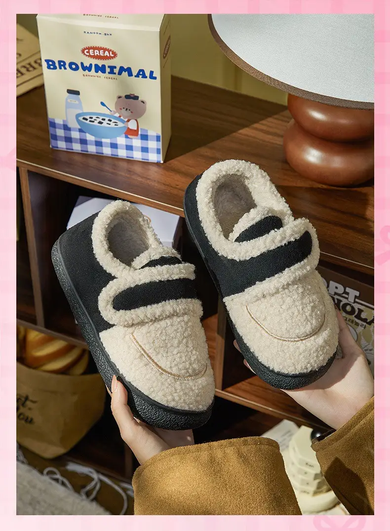 Girls Warm Cotton Loafers with Velcro Closure — feature 14
