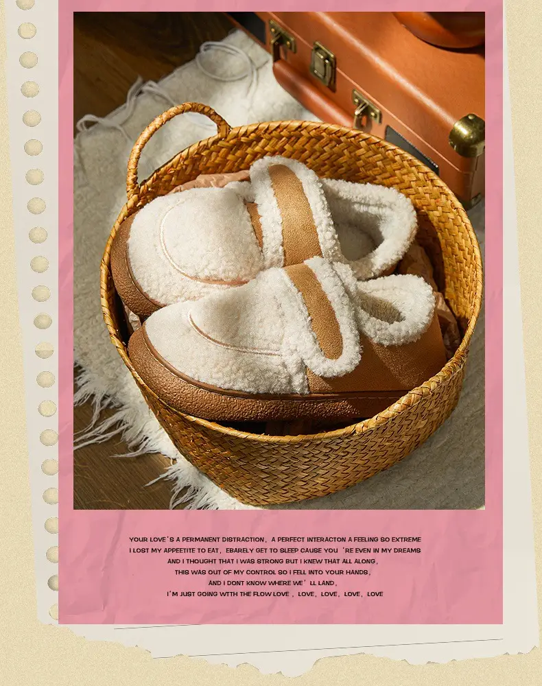 Girls Warm Cotton Loafers with Velcro Closure — feature 3