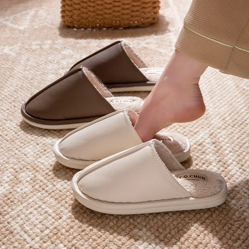 Silent Slippers Women Brown Cotton 2025 Indoor Use - Image 7
