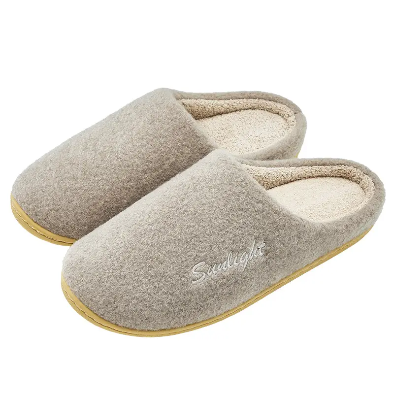 Thick-Soled Furry Slippers for Women, 2026 New Model, Super Popular, High-End Feel, Suitable for Home and Indoor Use, Silent, Detachable Cotton Slippers