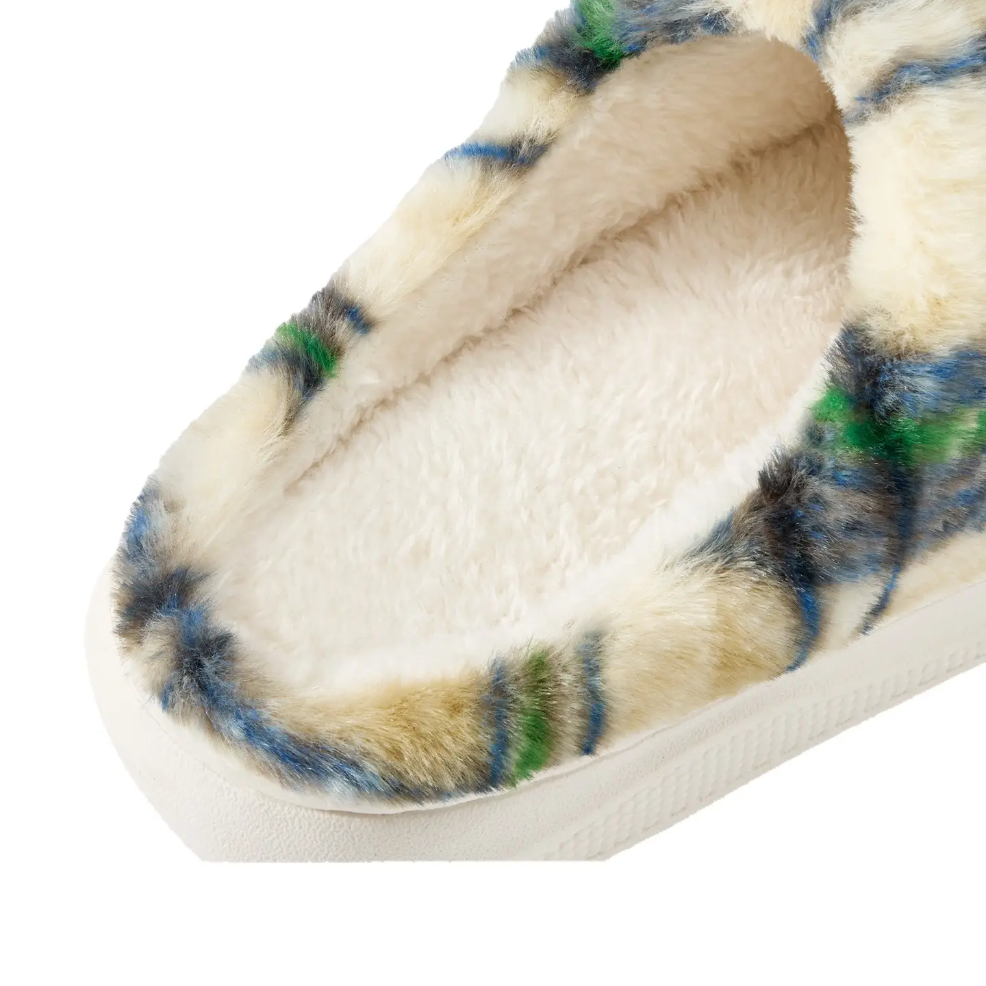 Retro Plaid Cotton Slippers Women Winter Warm Indoor - Image 9