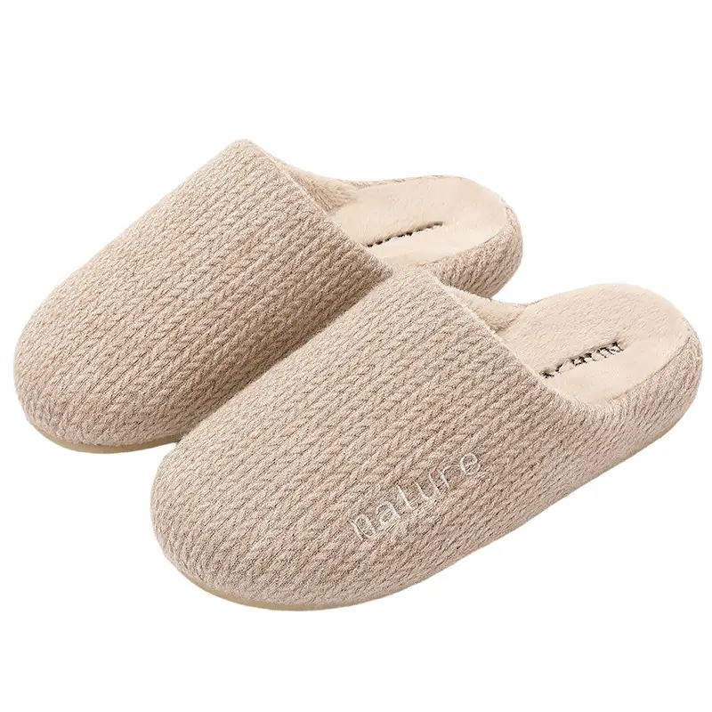 Cotton Slippers for Women, Autumn and Winter Indoor Home Non-Slip 2025 New Home Use Plus Plush Shoes for Women in Winter - Image 6