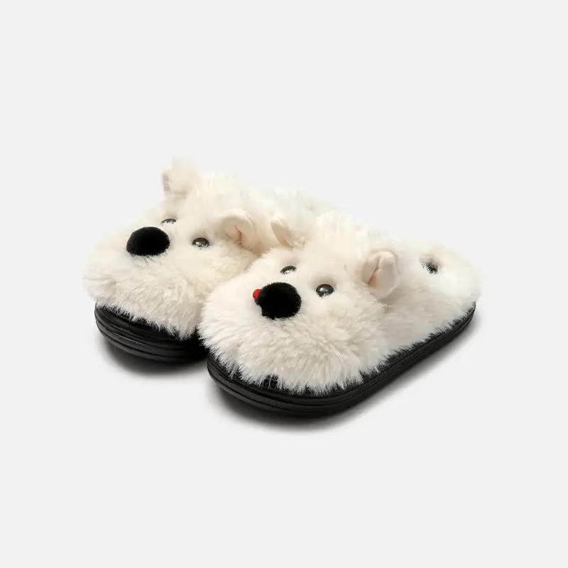 Tiktok Popular Bear-Shaped Cotton Slippers for Women, Autumn and Winter Home Warm Plush Slippers, Winter Indoor Home Plush Slippers - Image 7