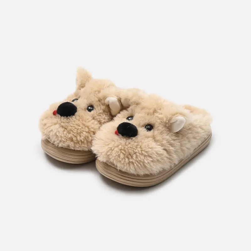 Tiktok Popular Bear-Shaped Cotton Slippers for Women, Autumn and Winter Home Warm Plush Slippers, Winter Indoor Home Plush Slippers - Image 8