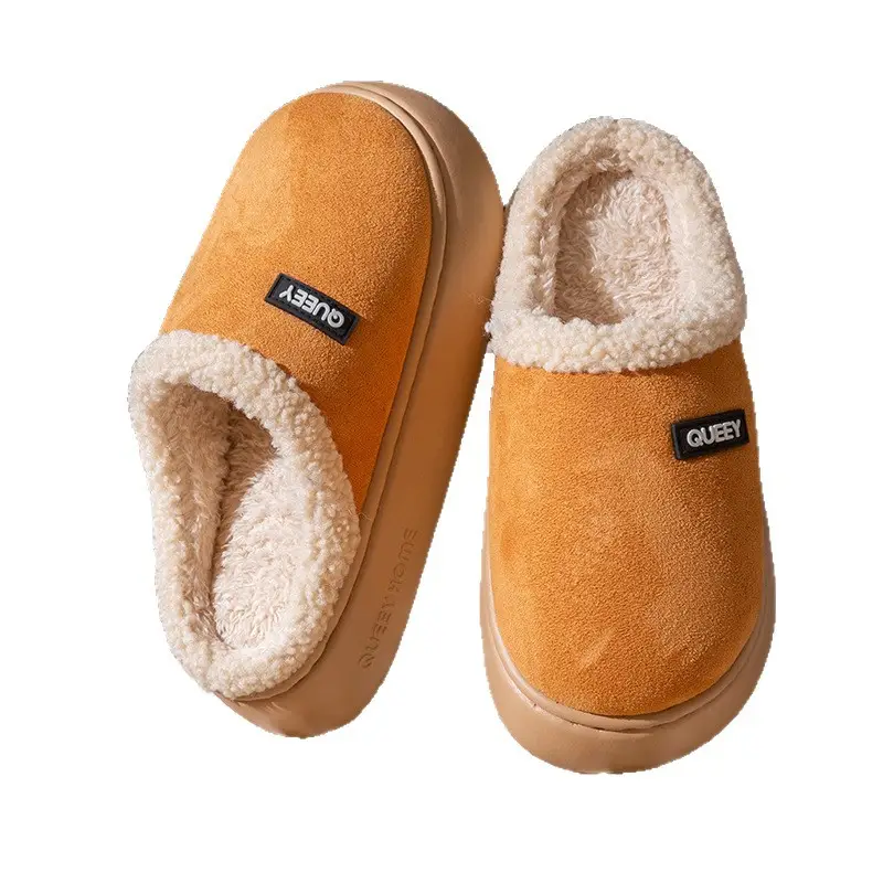 Women's Winter 2026 New Style Home Indoor Thick-Soled Warm Non-Slip Plush Slippers for Men - Image 10