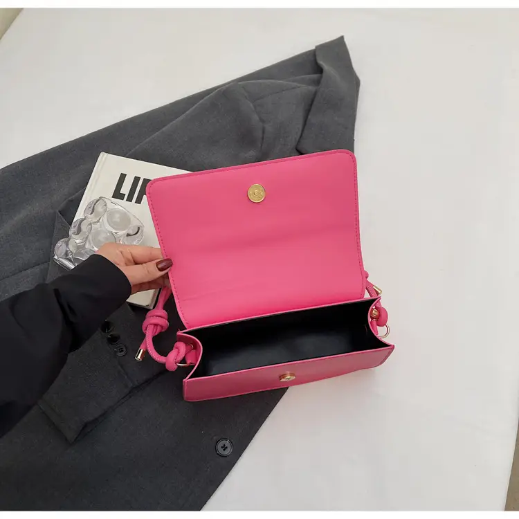Pink Gold Logo Shoulder Bag for Women — feature 13