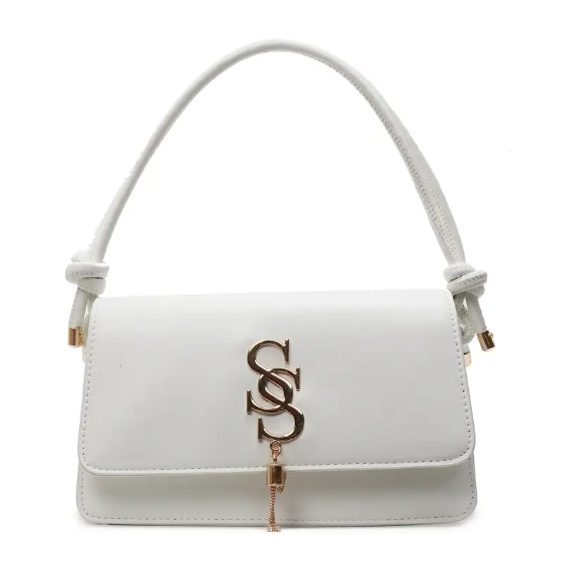 Pink Gold Logo Shoulder Bag for Women - Image 2