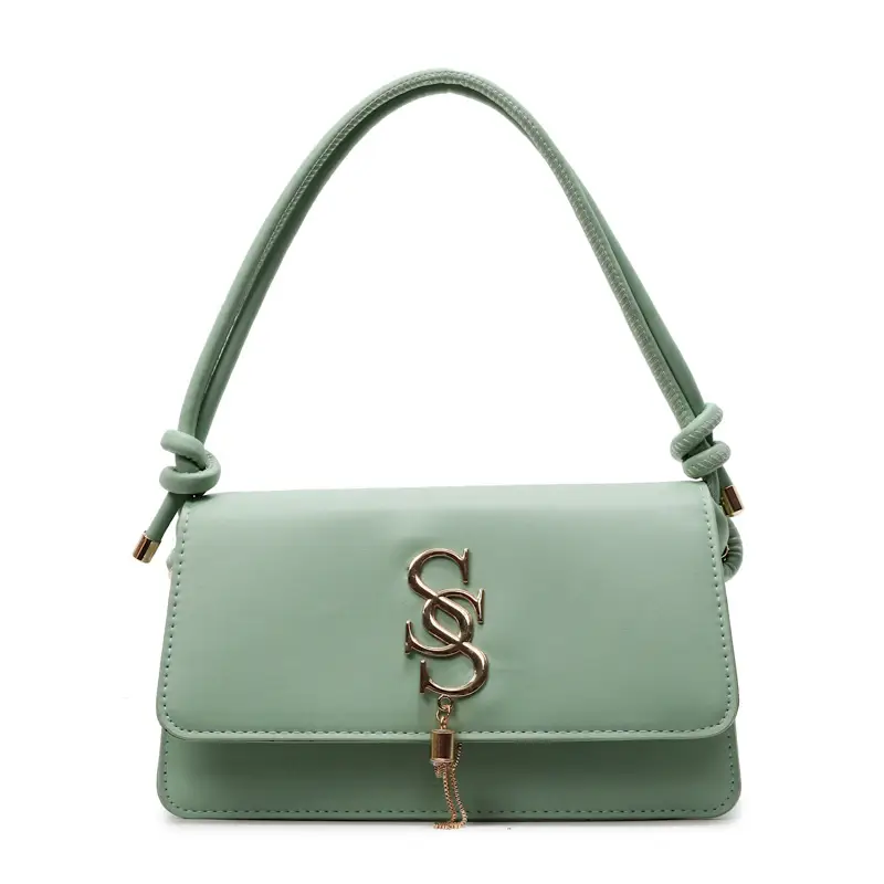 Pink Gold Logo Shoulder Bag for Women - Image 3
